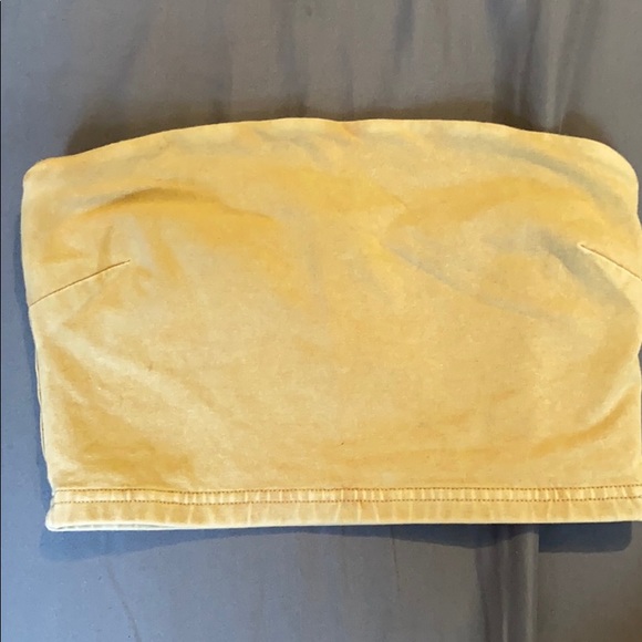ARITZIA- tna 90s TUBE TOP IN tan acid wash - Picture 1 of 4